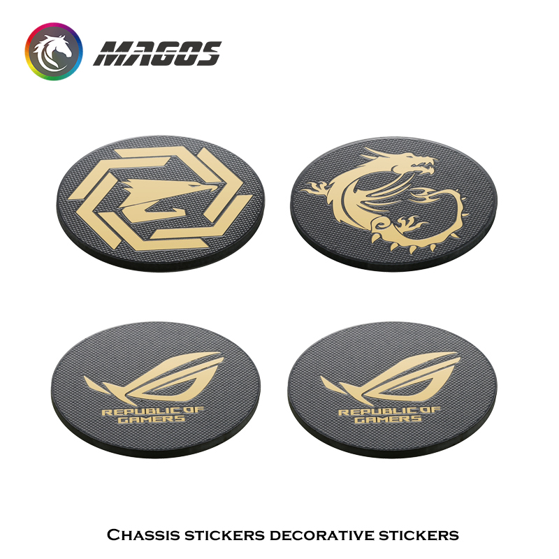 Console Gaming Pc Case - Casing komputer stiker logam ROG MSI
