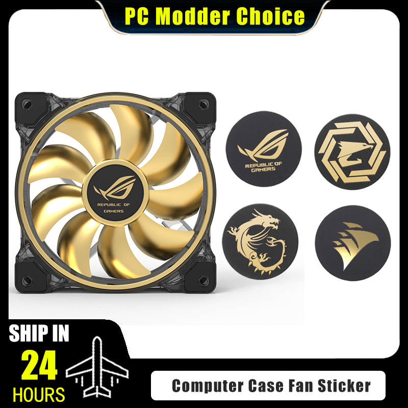 Console Gaming Pc Case - Stiker Logo casing komputer, aksesori dekoratif