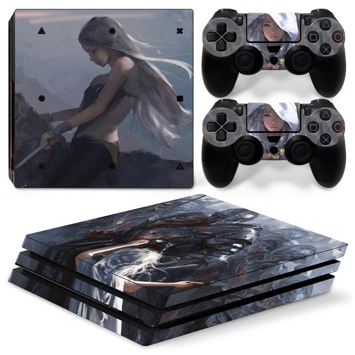 Gaming Console Drawing - Stiker pelindung gaya perempuan, stiker pelindung