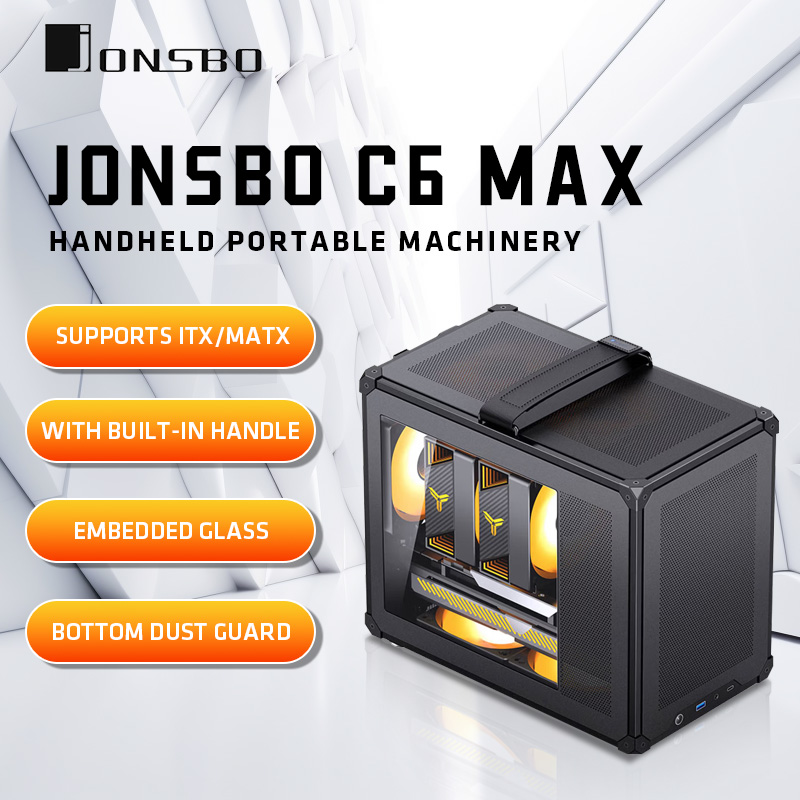 Console Gaming Pc Case - Casing JONSBO C6 MAX Mesh Handle
