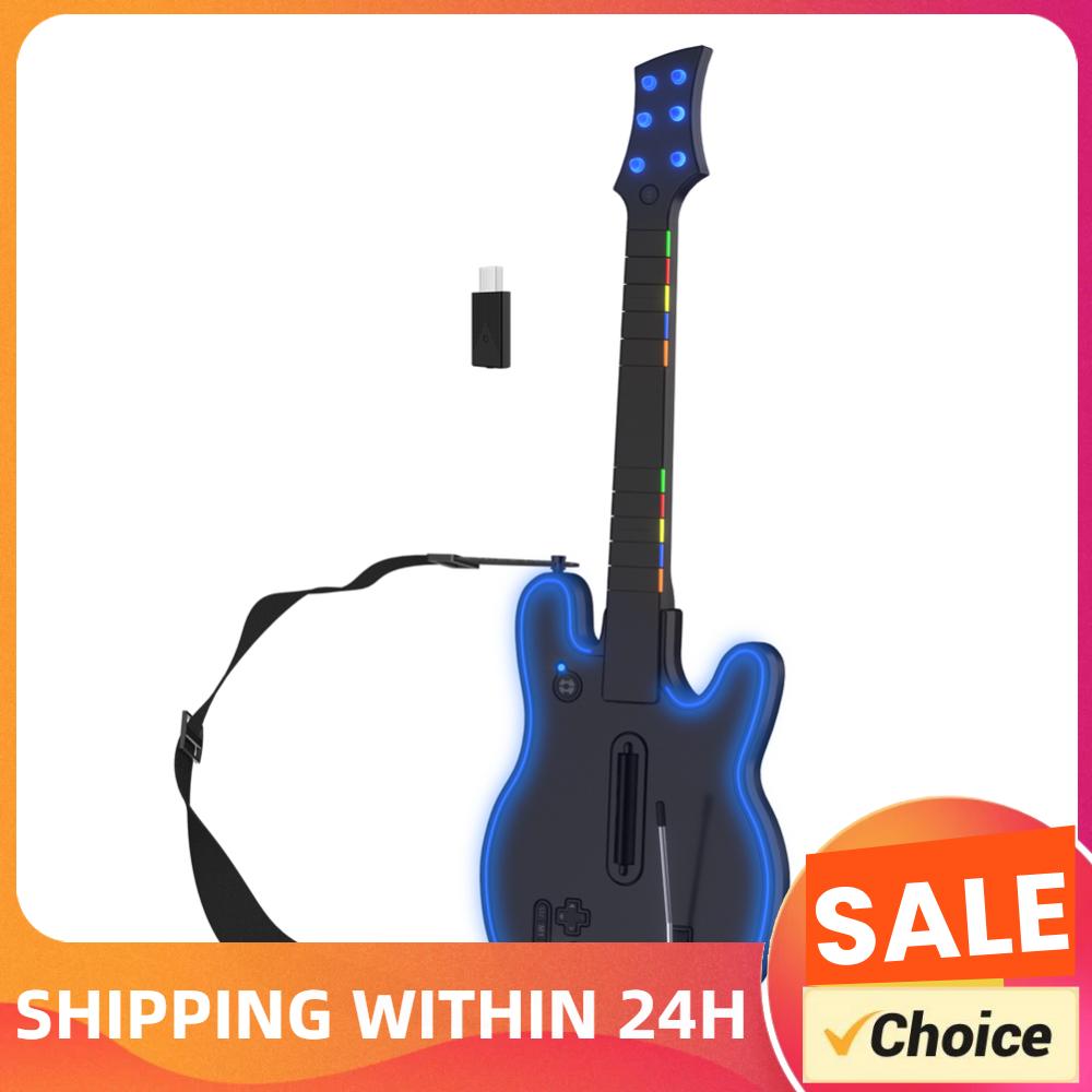 Gaming Console Handle - Pengontrol Gitar Nirkabel 2.4G Remote Joystick