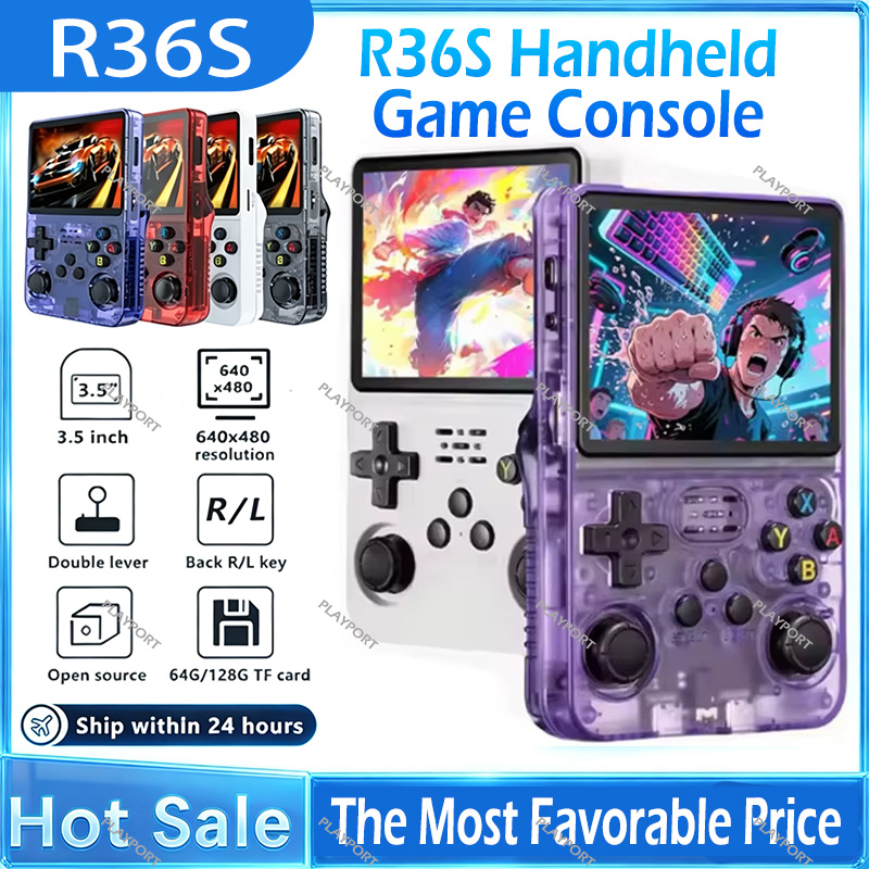 Gaming Console R36 - Konsol Game Genggam Retro R36S Layar