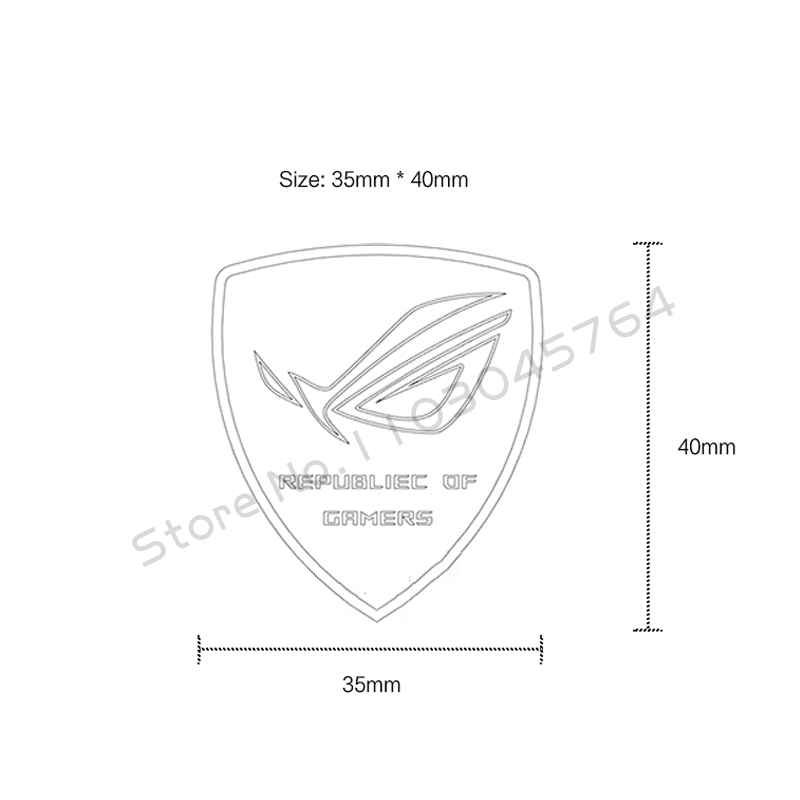 Stiker komputer aluminium Logo - Console Gaming Pc Case ulasan dan harga