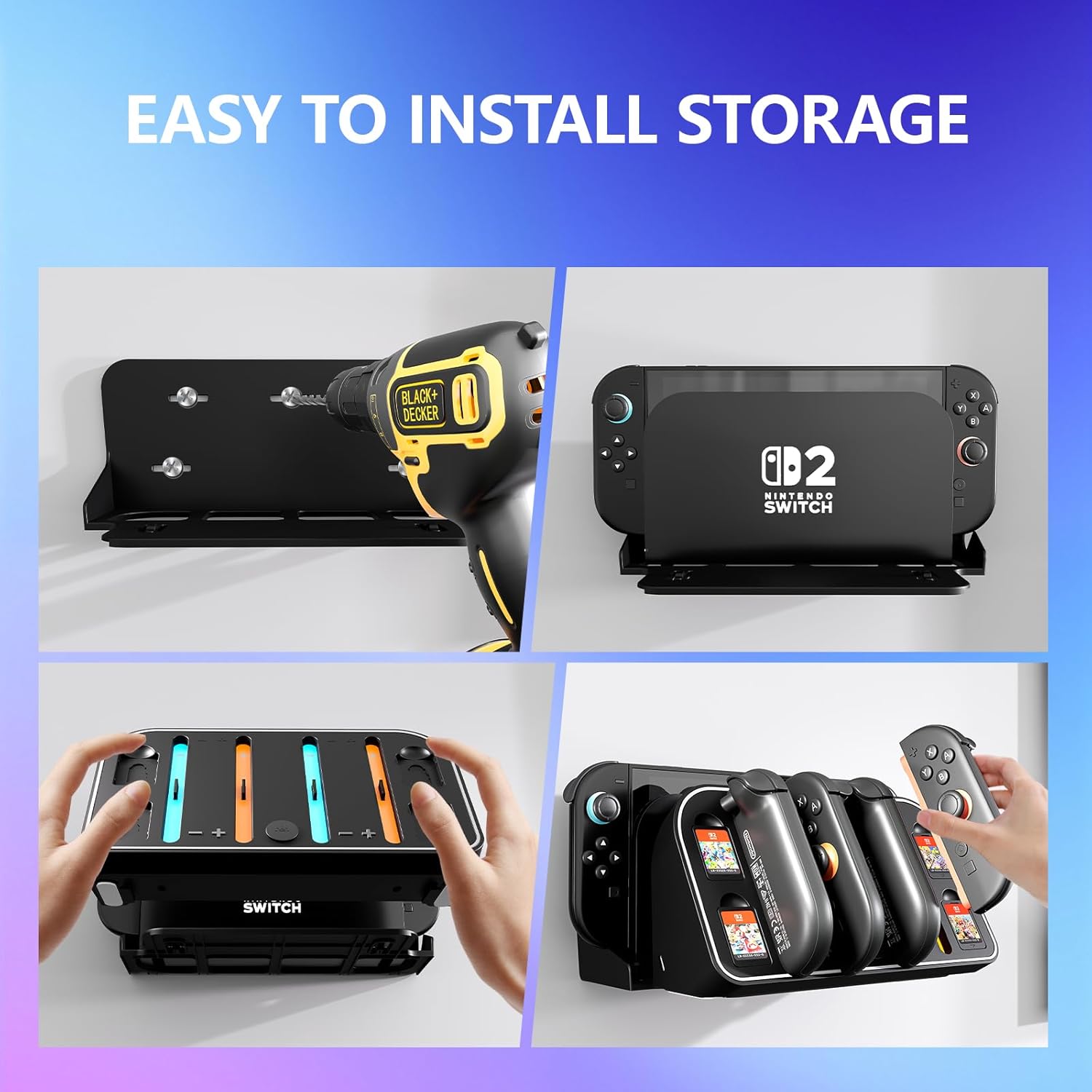 Dok Pengisi Daya Pemasangan di - Gaming Console Station ulasan dan harga