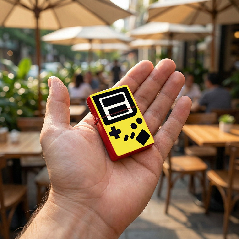 Pemantik Api Retro Gaming Flip - Retro.Gaming Console Yellow ulasan dan harga