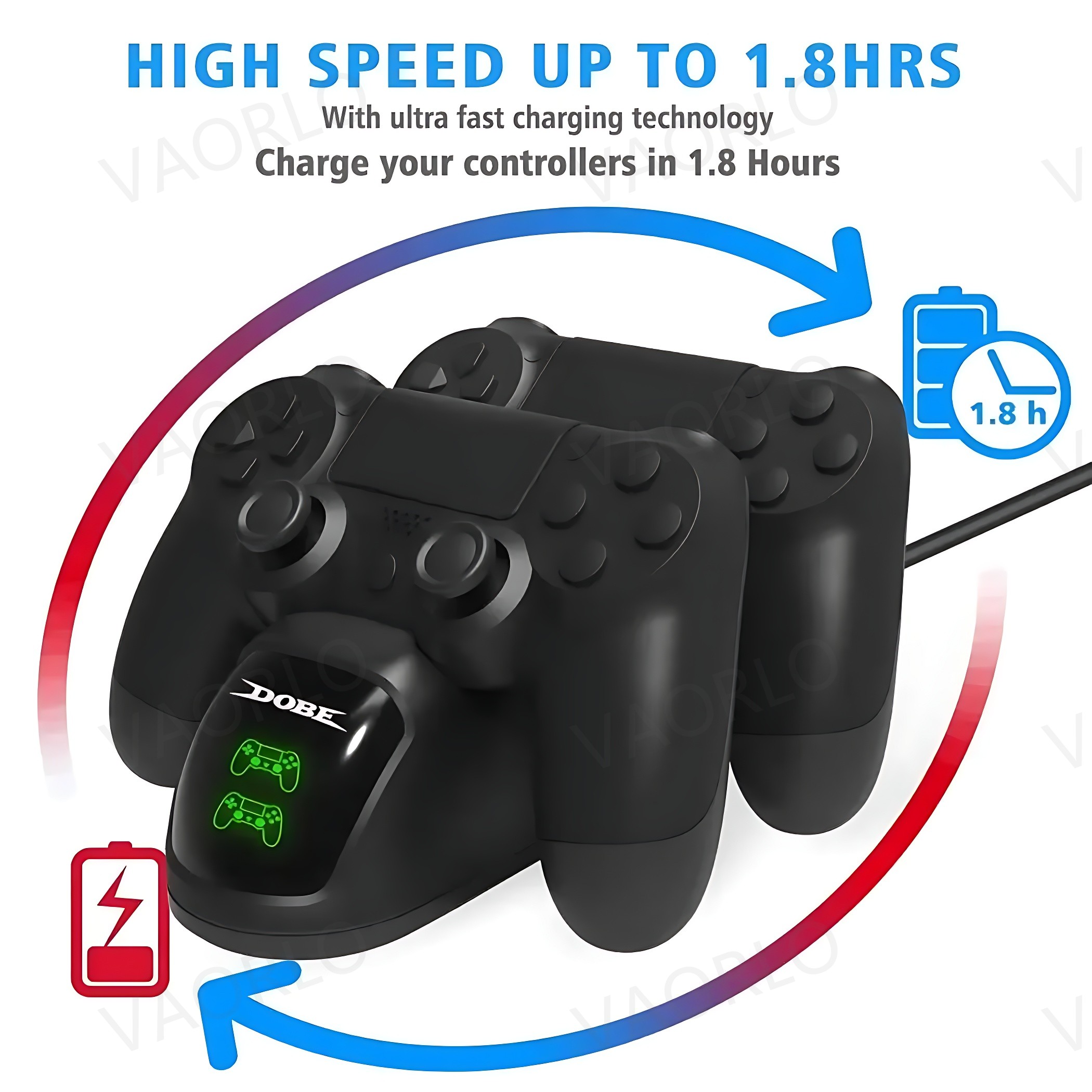 Pengisi Daya Cepat Nirkabel St - Gaming Console Station ulasan dan harga