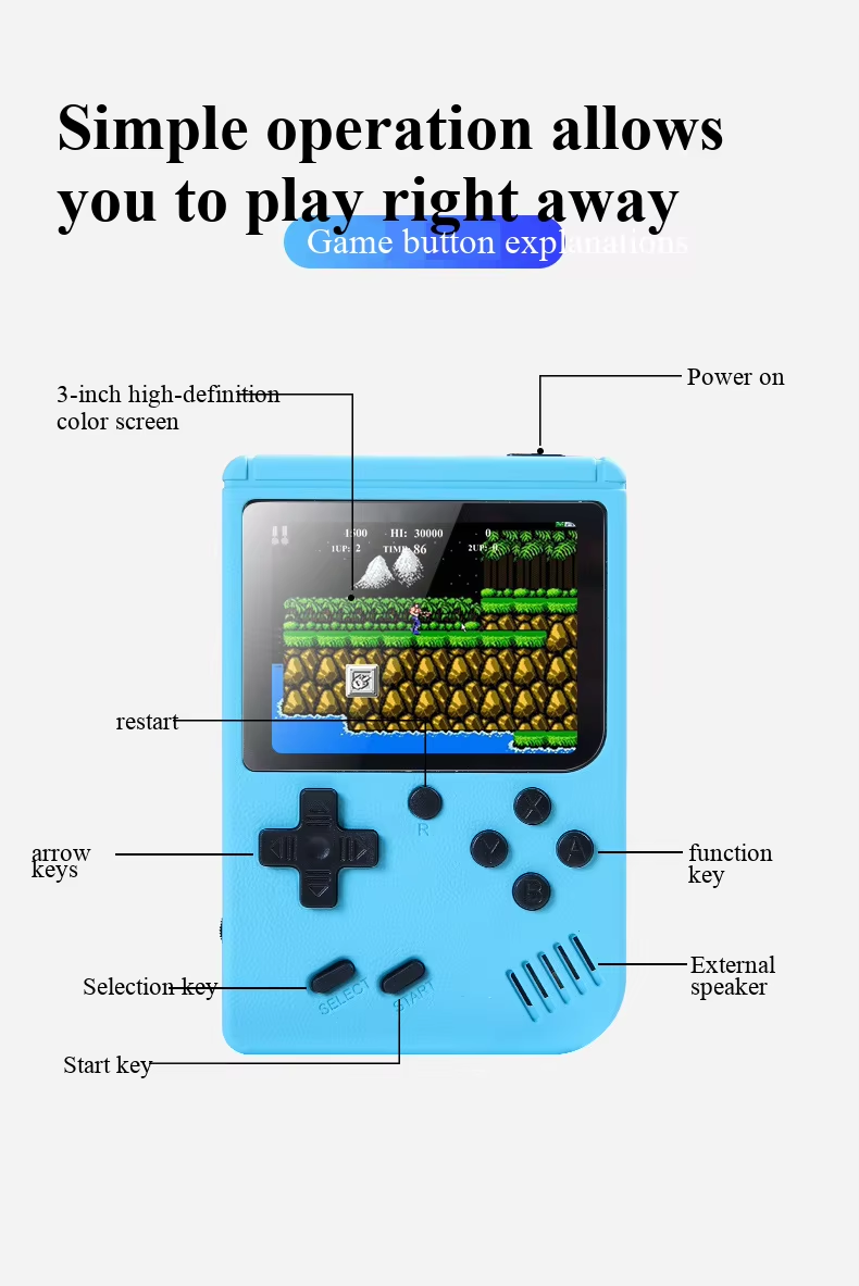 Konsol Game Genggam Retro deng - Gaming Console Under 500 ulasan dan harga