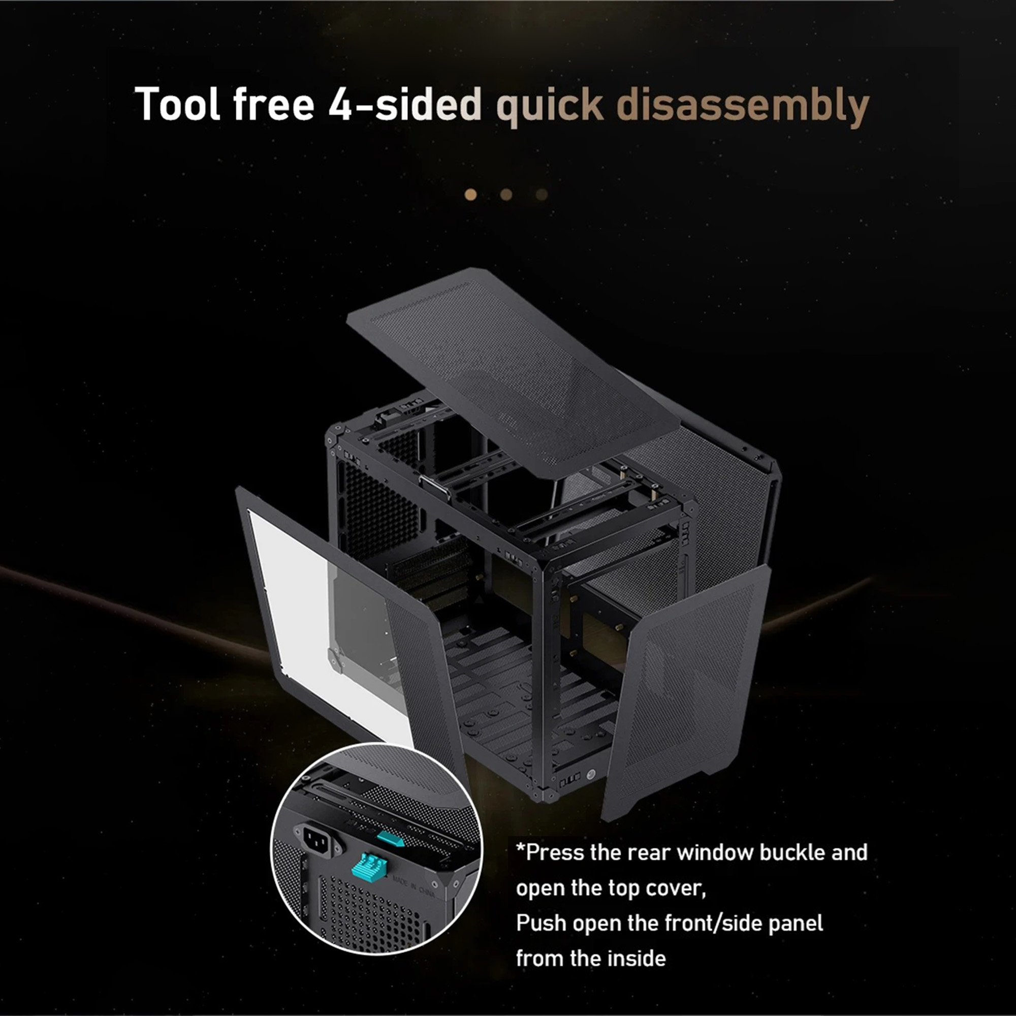 Casing JONSBO C6 MAX Mesh Hand - Console Gaming Pc Case ulasan dan harga