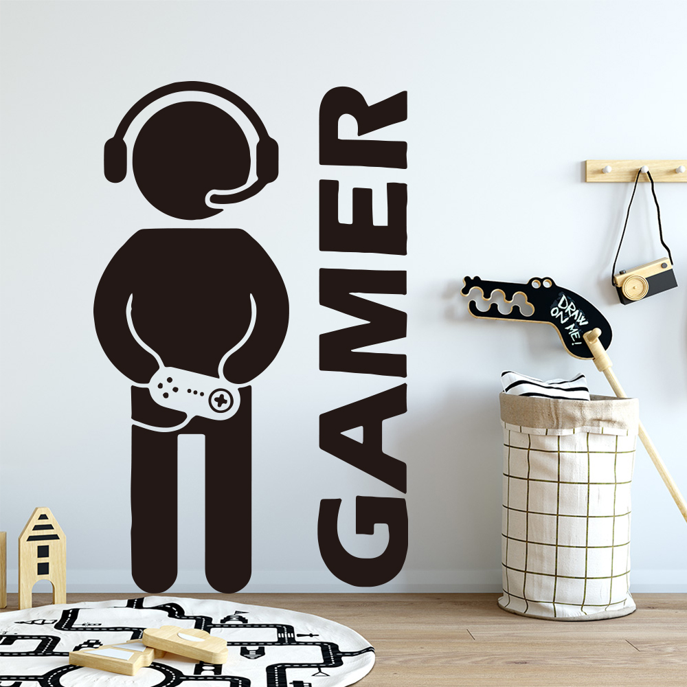 1 buah Gamer stiker seni dindi - Gaming Console Handle ulasan dan harga