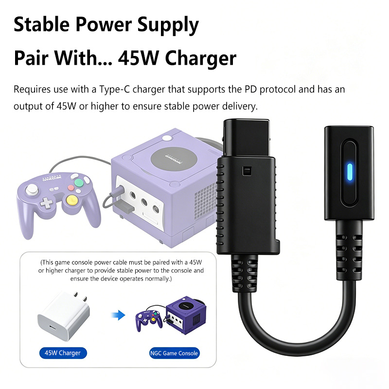 Kabel Pengisi Daya PD 45W Tipe - Gaming Console Usb ulasan dan harga