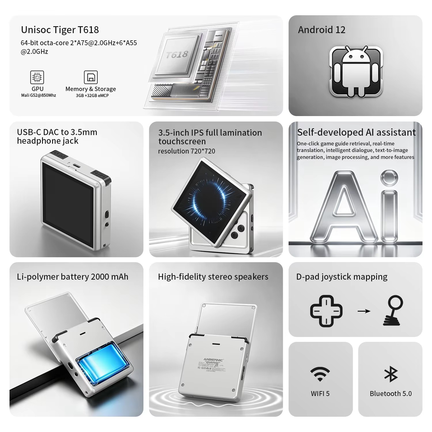 Konsol Game Genggam Android AN - Gaming Console 5 Year Old ulasan dan harga